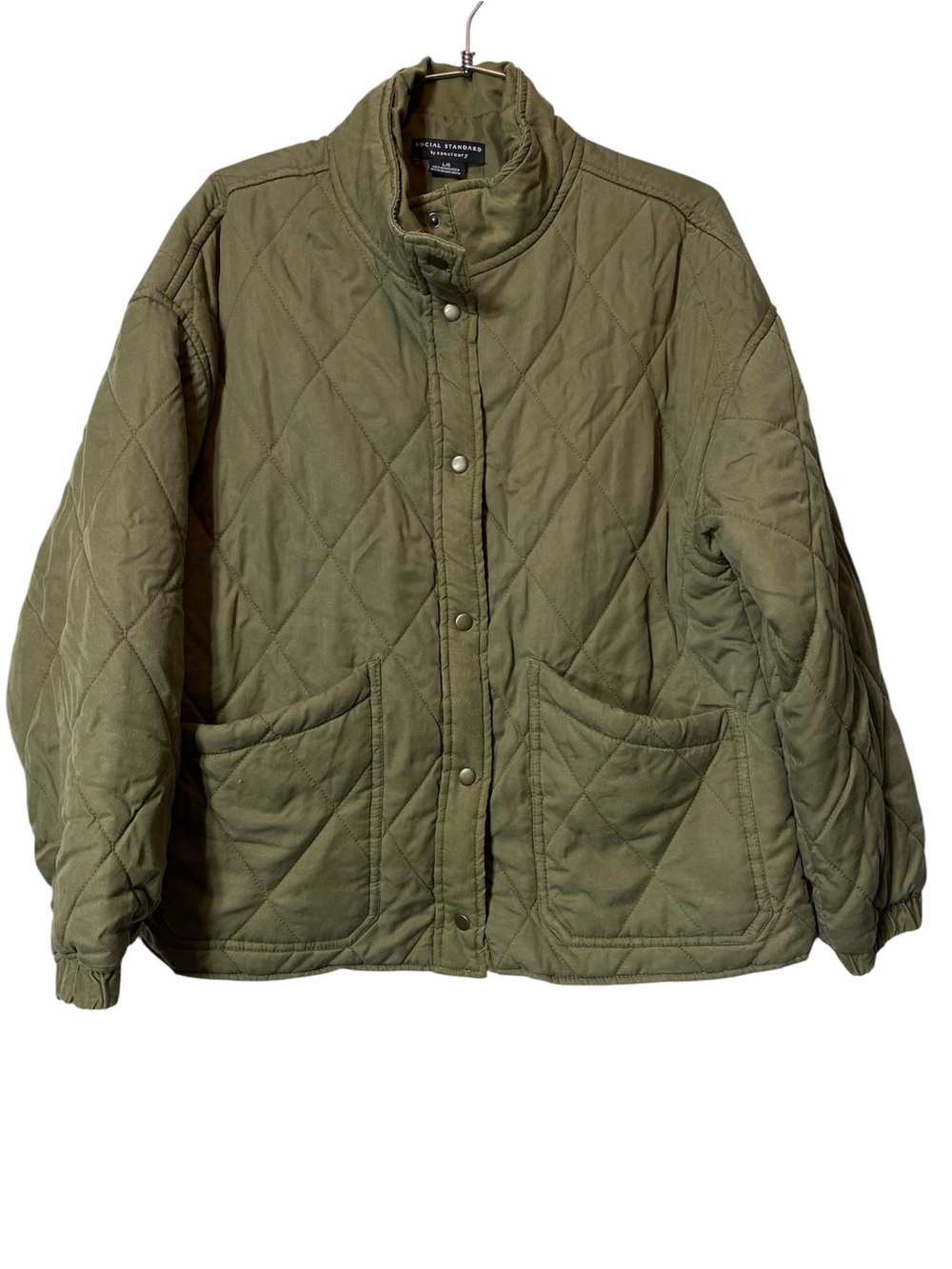 Green Quilted Dolman Jacket Social Standard by Sanctuary - Picture 2 of 7